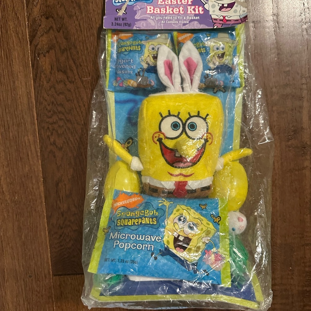 SpongeBob SquarePants Easter Basket kit with Yellow Plush